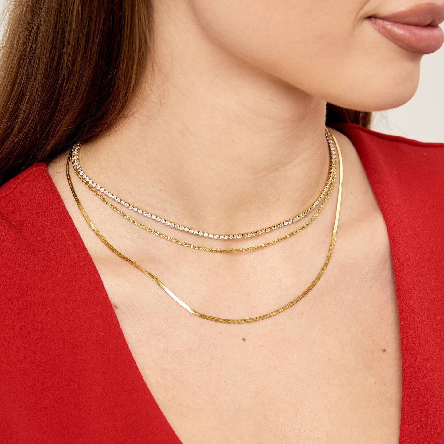 18K GOLD PLATED STAINLESS STEEL NECKLACE